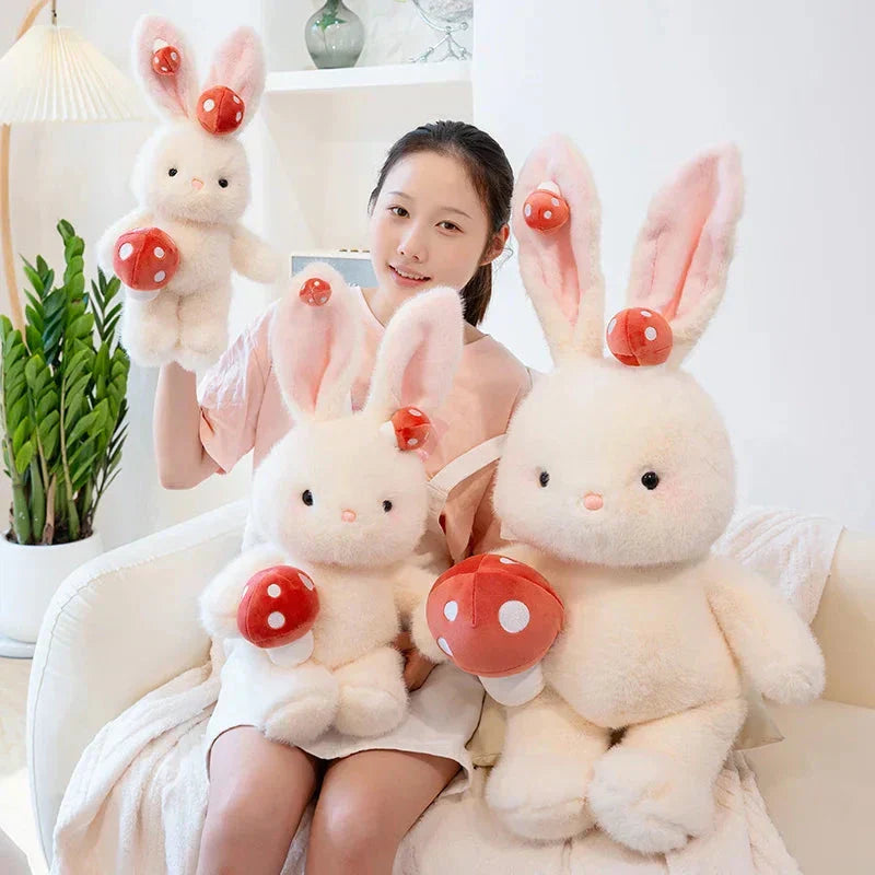 BowLift | Kawaii White Bunny Mushroom Plushie