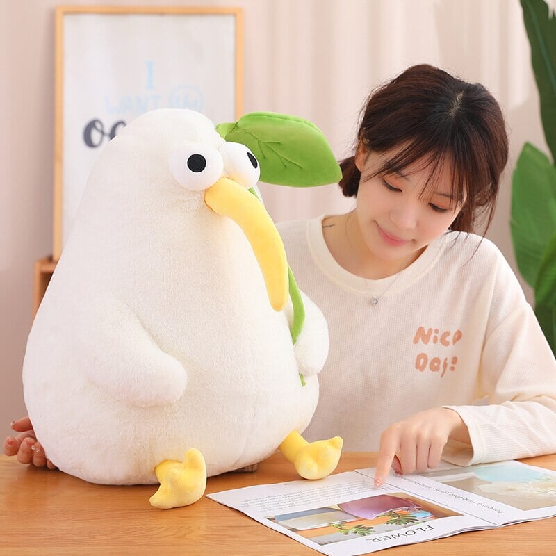 BowLift | Kawaii White Kiwi Bird Plushie