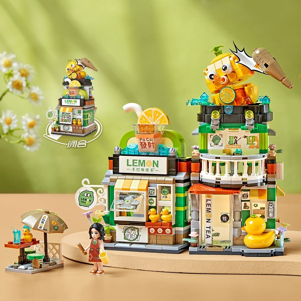 BowLift | Lemon Tea & Noodle Shop Micro Building Sets