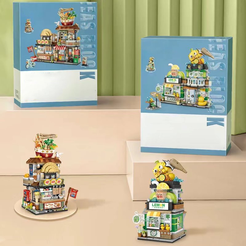 BowLift | Lemon Tea & Noodle Shop Micro Building Sets