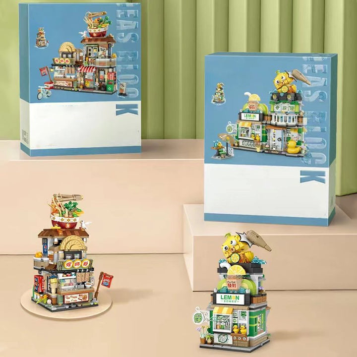 BowLift | Lemon Tea & Noodle Shop Micro Building Sets