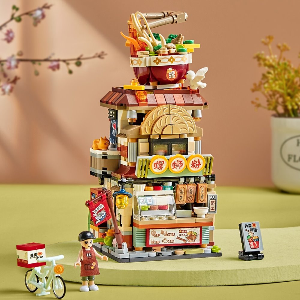 BowLift | Lemon Tea & Noodle Shop Micro Building Sets