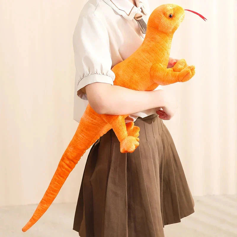 BowLift | Lifelike Orange Green Brown Lizard Plushie