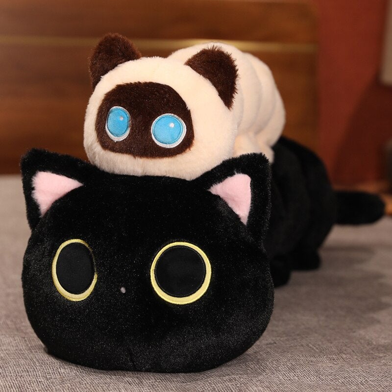 BowLift | Long Fluffy Cat Caterpillar Plushies