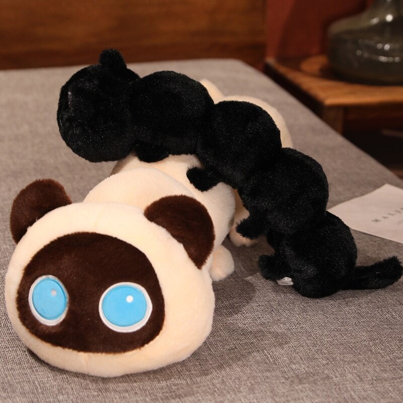 BowLift | Long Fluffy Cat Caterpillar Plushies