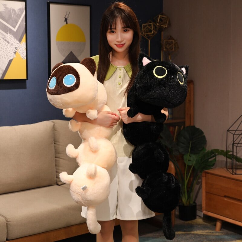 BowLift | Long Fluffy Cat Caterpillar Plushies