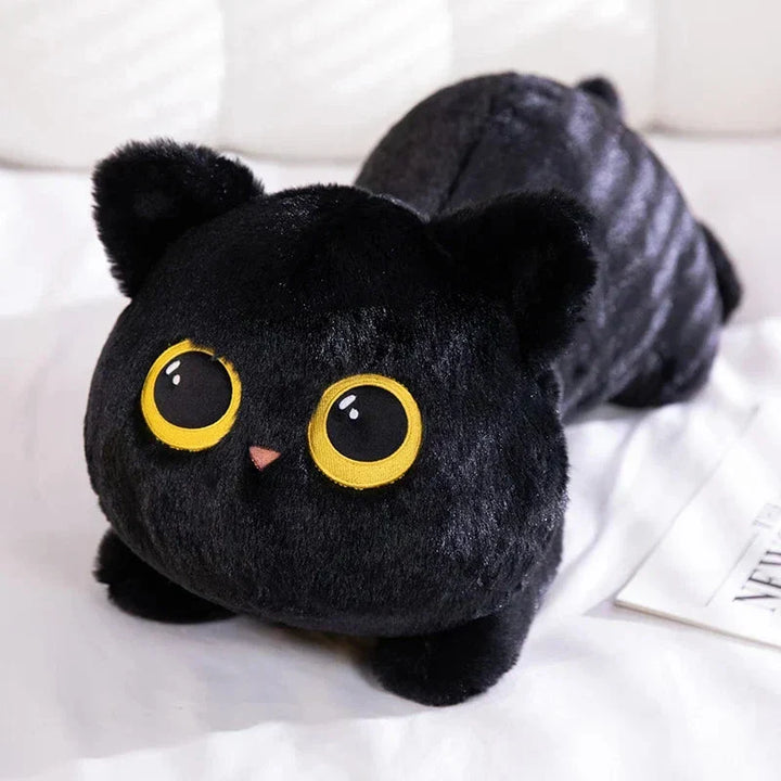BowLift | Long Giant Black Gray Fluffy Cat Plushies