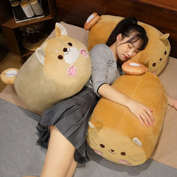 BowLift | Long Kawaii Shiba Inu Cat Pillow Plush