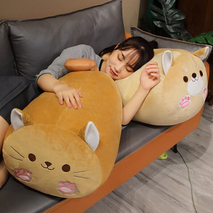 BowLift | Long Kawaii Shiba Inu Cat Pillow Plush