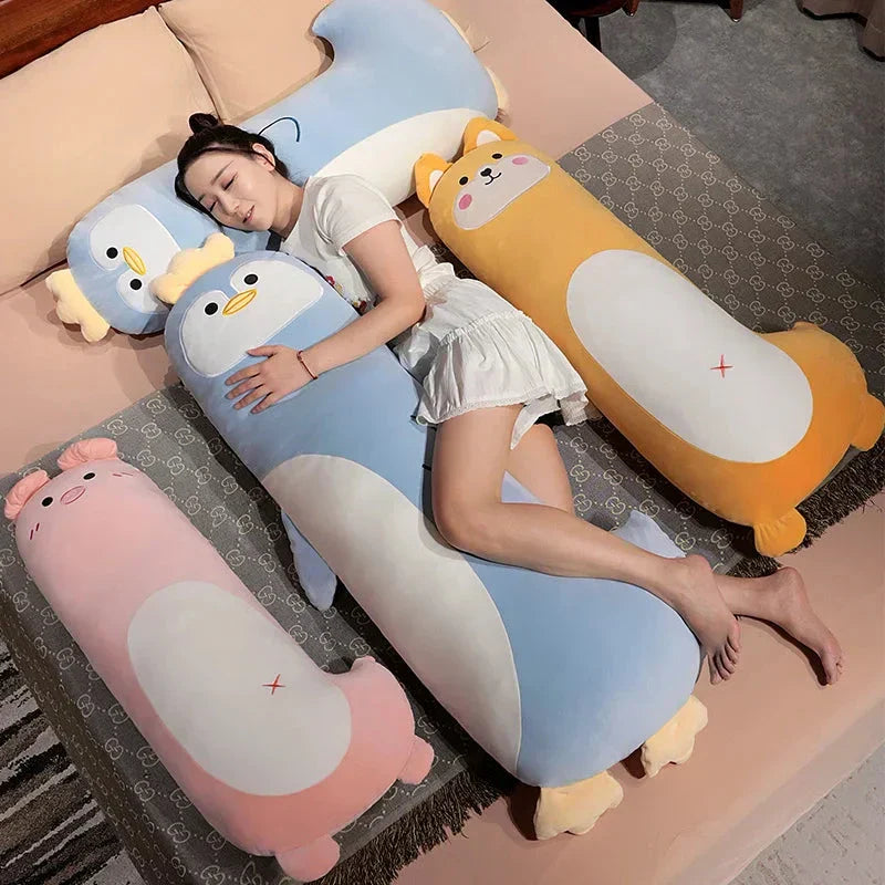 BowLift | Long Penguin Shiba Pig Zebra Snuggle Buddy Plushies
