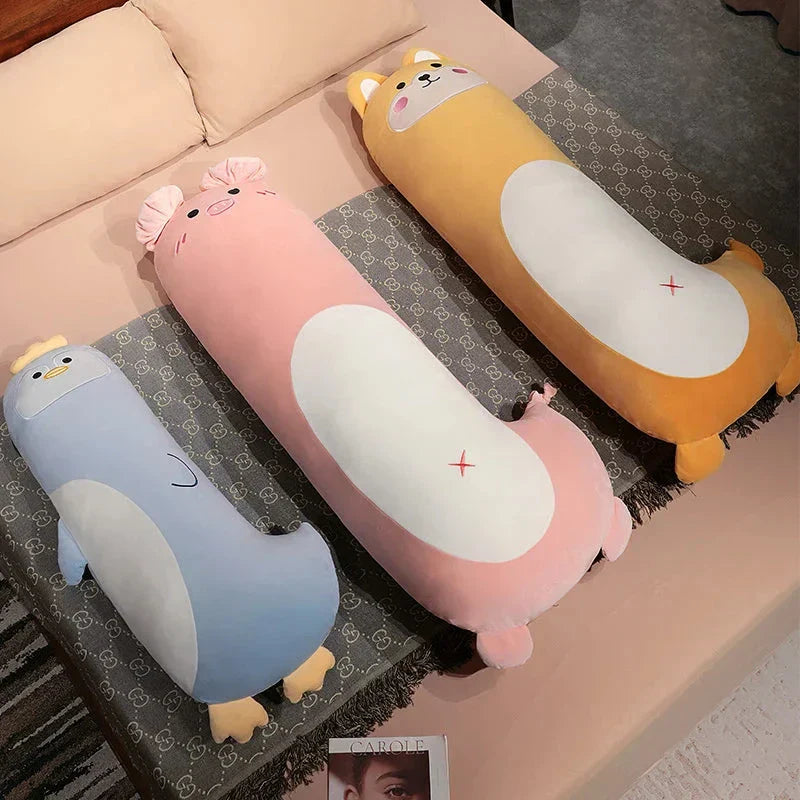 BowLift | Long Penguin Shiba Pig Zebra Snuggle Buddy Plushies