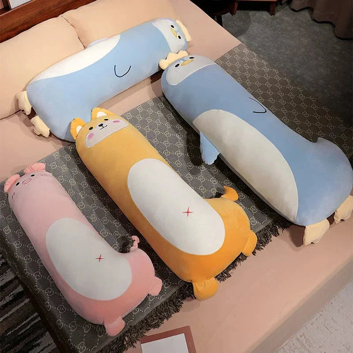 BowLift | Long Penguin Shiba Pig Zebra Snuggle Buddy Plushies