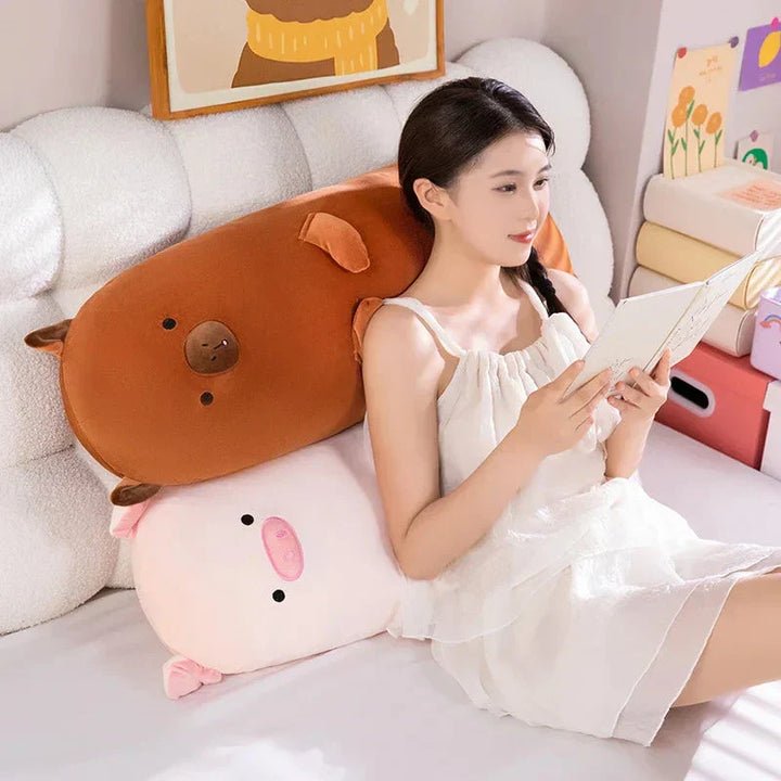 BowLift | Long Snuggle Buddies Capybara Alpaca Pig Plushie