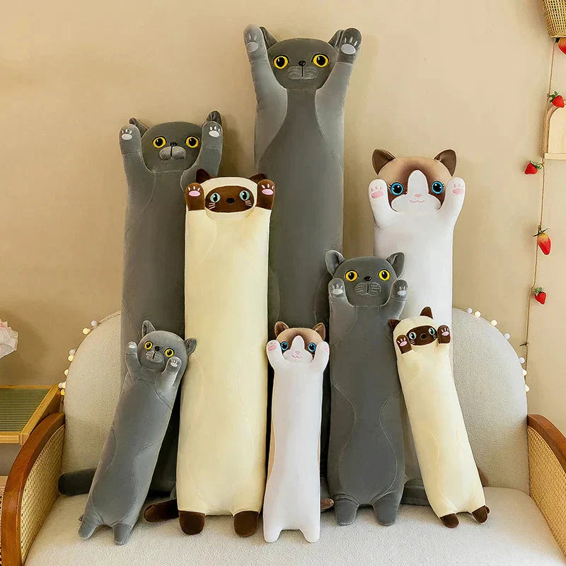 BowLift | Long Snuggly Cat Siamese British Shorthair Snowshoe Plushies Collection
