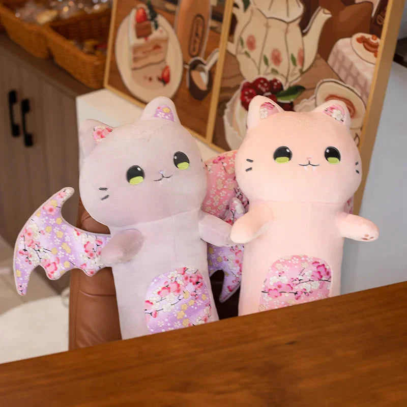 BowLift | Long Snuggly Luna & Solis Sakura Cat Plushies