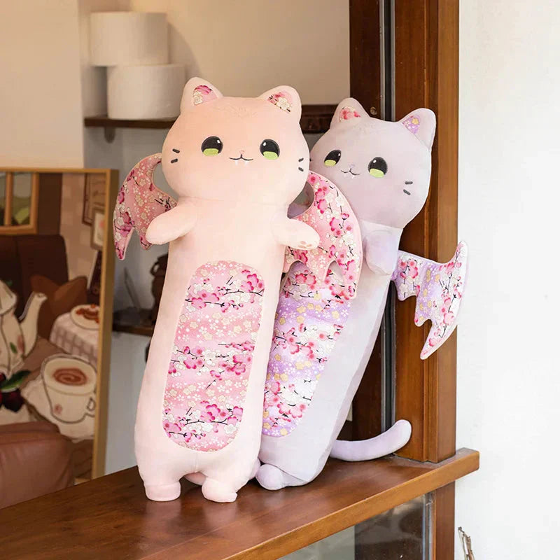 BowLift | Long Snuggly Luna & Solis Sakura Cat Plushies
