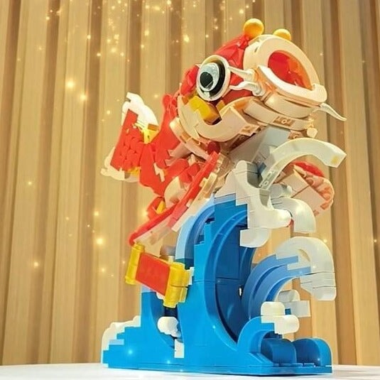 BowLift | Lucky Red Fish Wave Micro Building Set