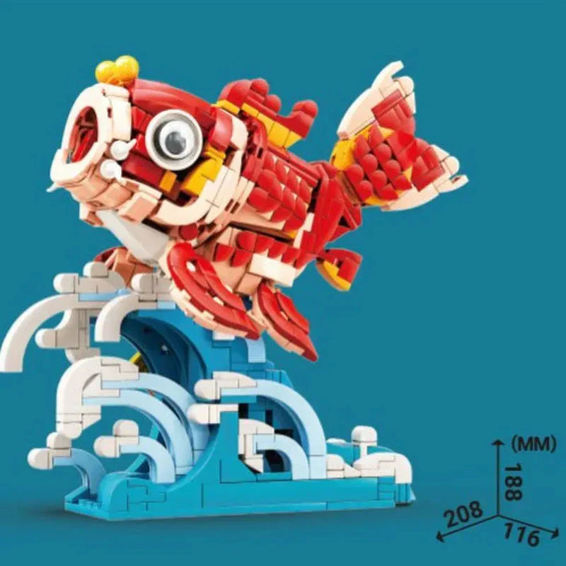 BowLift | Lucky Red Fish Wave Micro Building Set