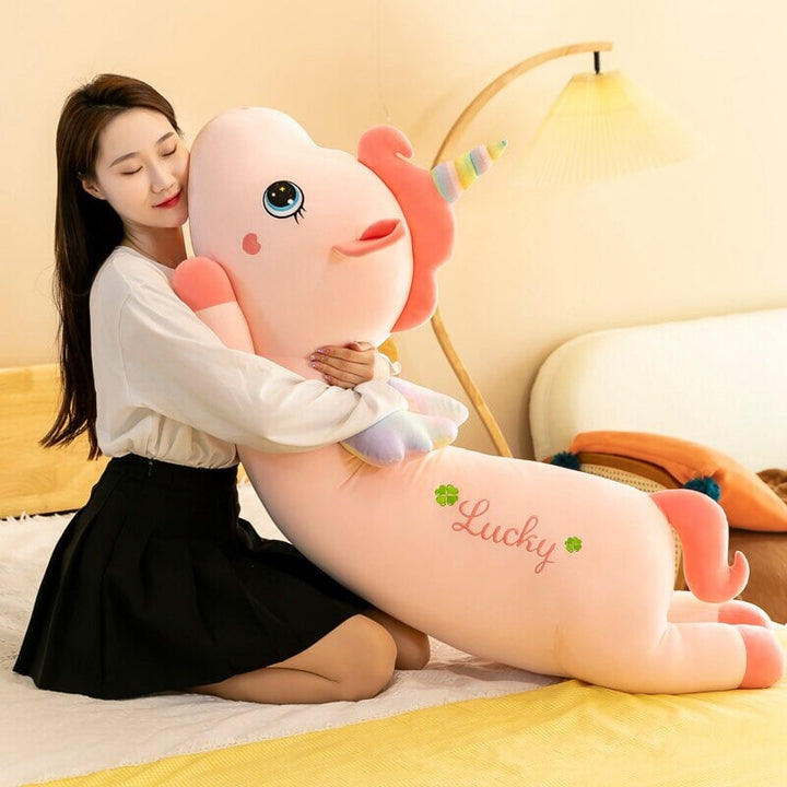 BowLift | Lucky the Long Pink Unicorn Plushie
