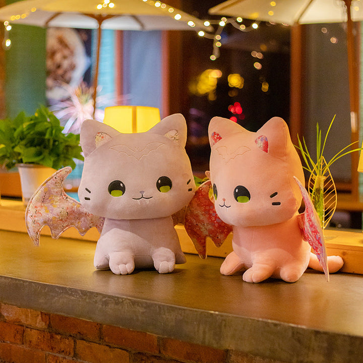 BowLift | Luna & Solis the Kawaii Sakura Cats with Wings Plushies