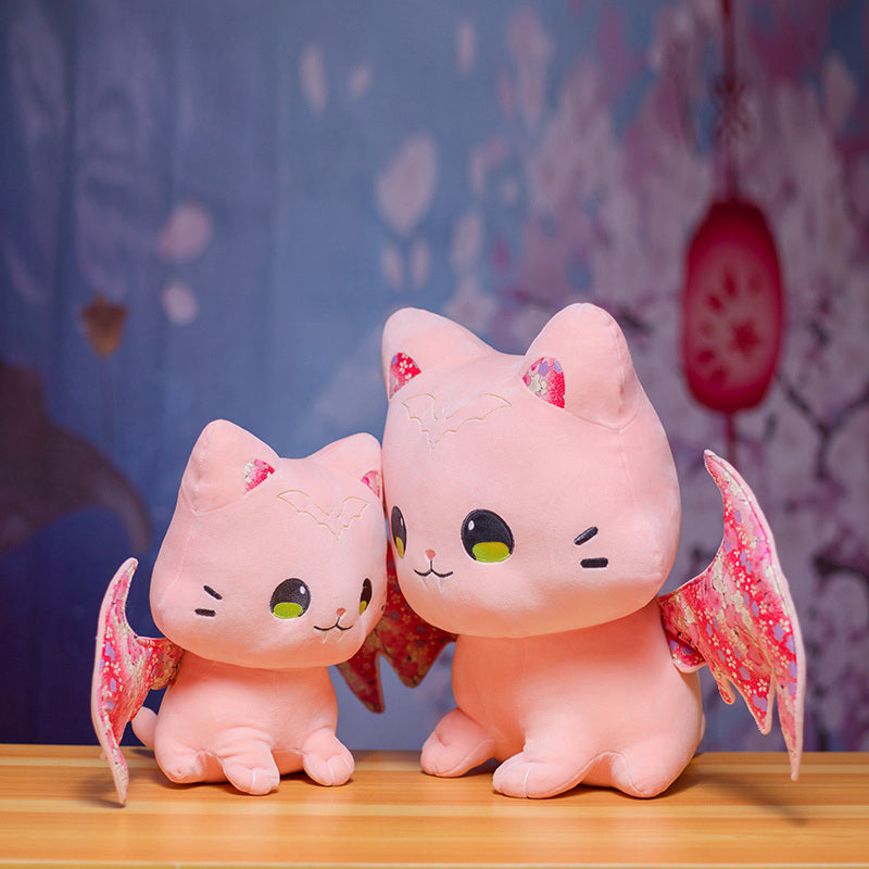BowLift | Luna & Solis the Kawaii Sakura Cats with Wings Plushies