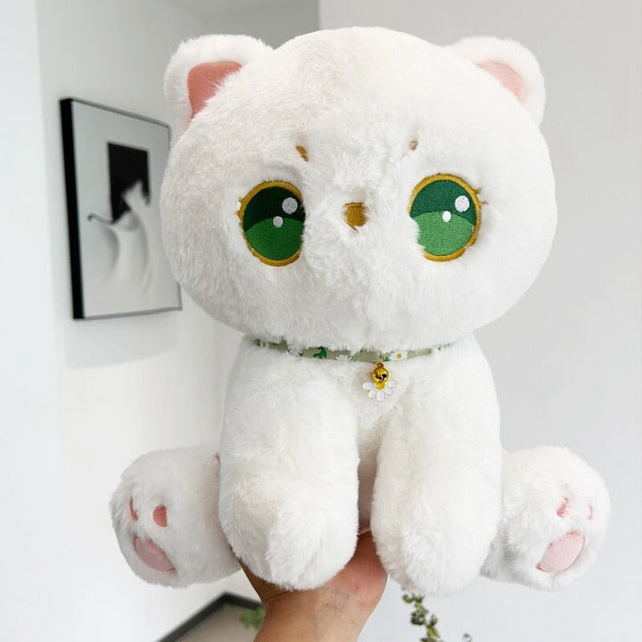 BowLift | Luna the Fluffy White Cat Plush