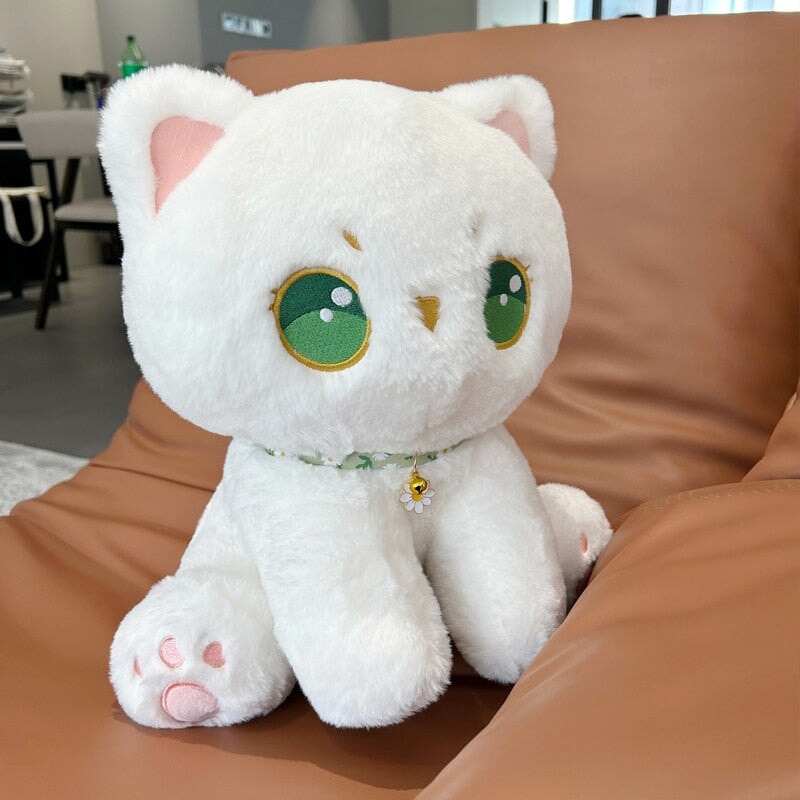BowLift | Luna the Fluffy White Cat Plush