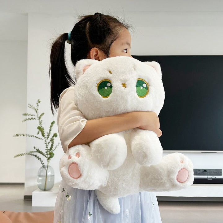 BowLift | Luna the Fluffy White Cat Plush