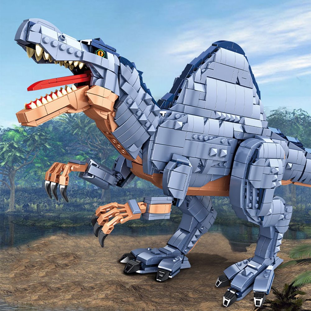 BowLift | Majestic Blue Spinosaurus Building Sets