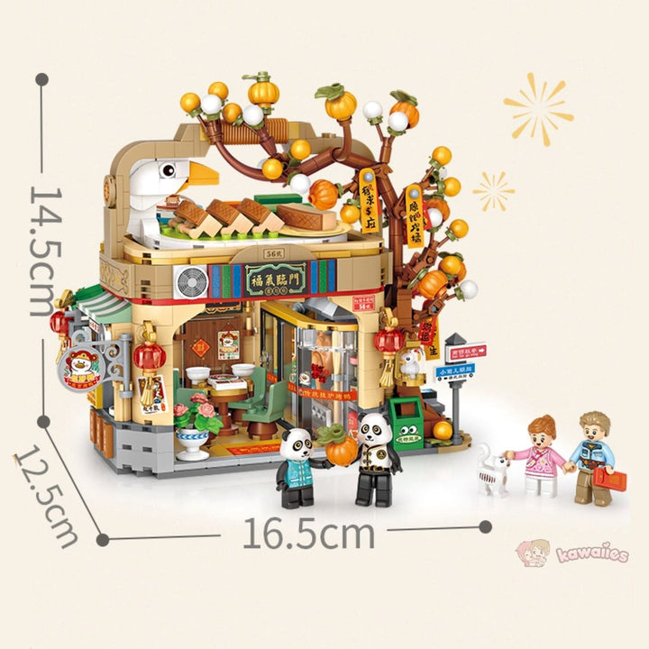 BowLift | Mei Mei Panda Peking Duck Restaurant Micro Building Blocks With Lights