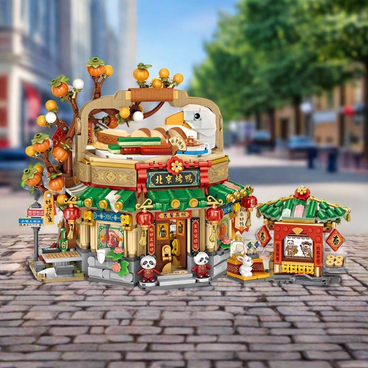 BowLift | Mei Mei Panda Peking Duck Restaurant Micro Building Blocks With Lights