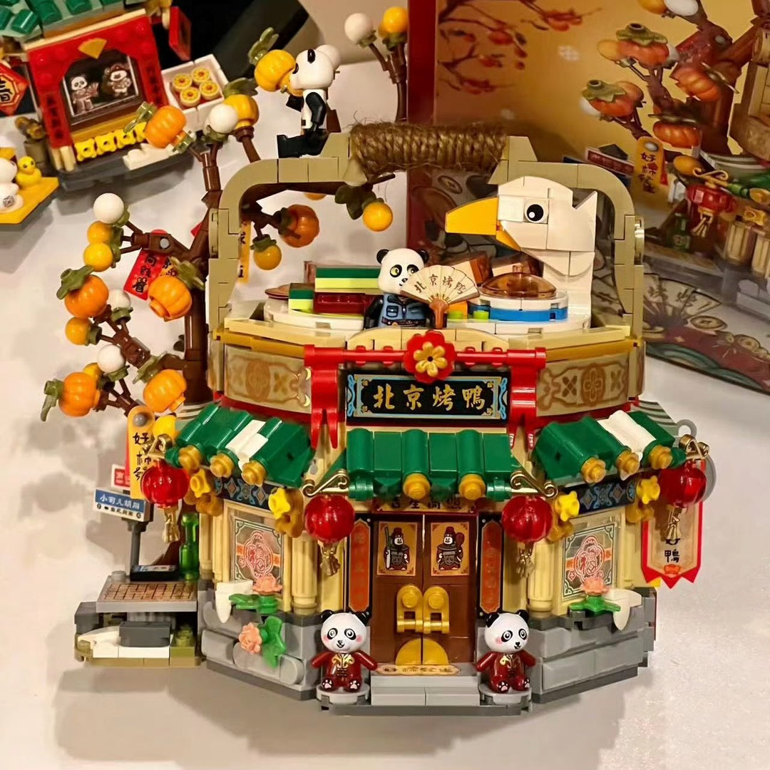 BowLift | Mei Mei Panda Peking Duck Restaurant Micro Building Blocks With Lights