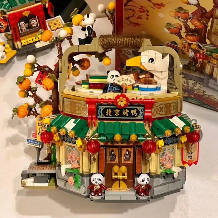 BowLift | Mei Mei Panda Peking Duck Restaurant Micro Building Blocks With Lights