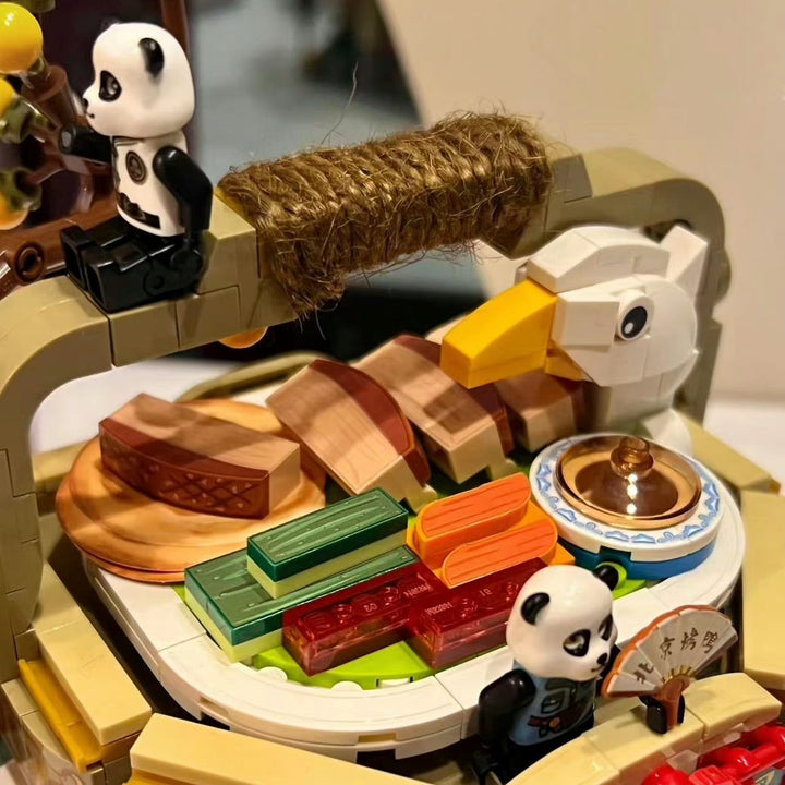 BowLift | Mei Mei Panda Peking Duck Restaurant Micro Building Blocks With Lights