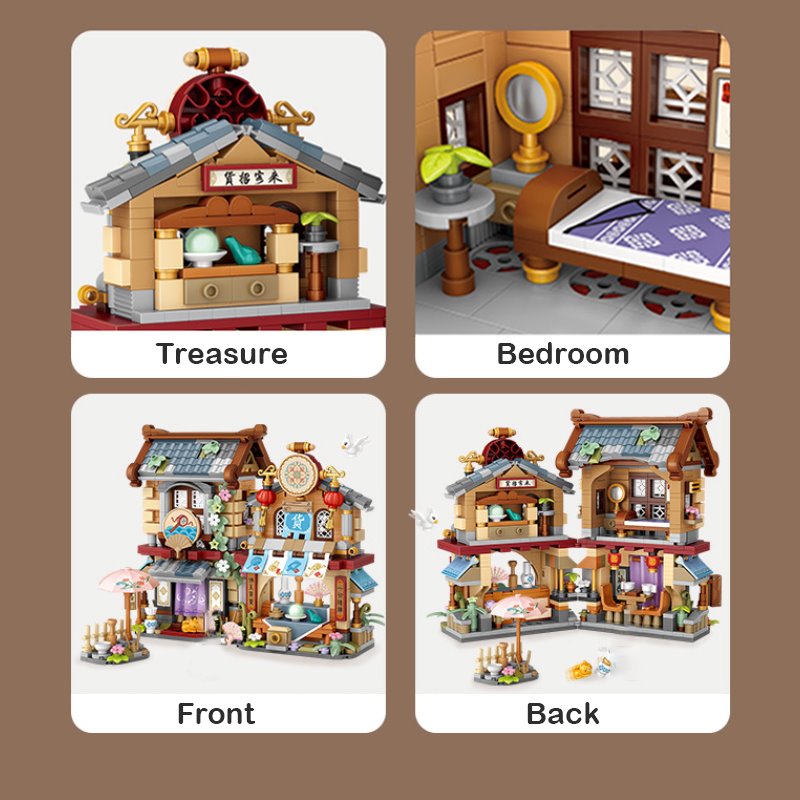BowLift | Merchant Store & Horse Stable Micro Building Sets Collection