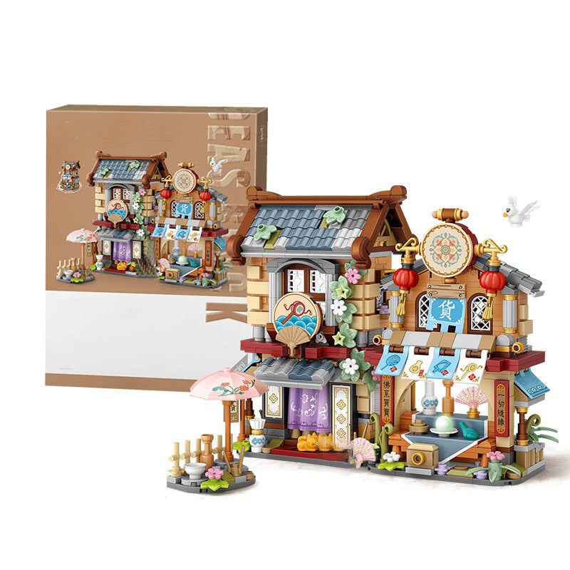 BowLift | Merchant Store & Horse Stable Micro Building Sets Collection