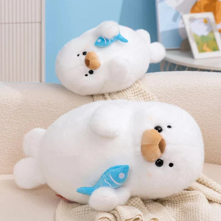 BowLift | Mochi Seal Plushie with Fish