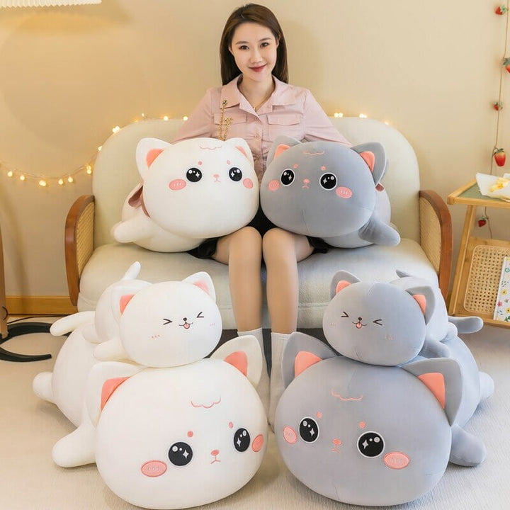 BowLift | Momo & Nala the Kawaii Laying Cat Plushies