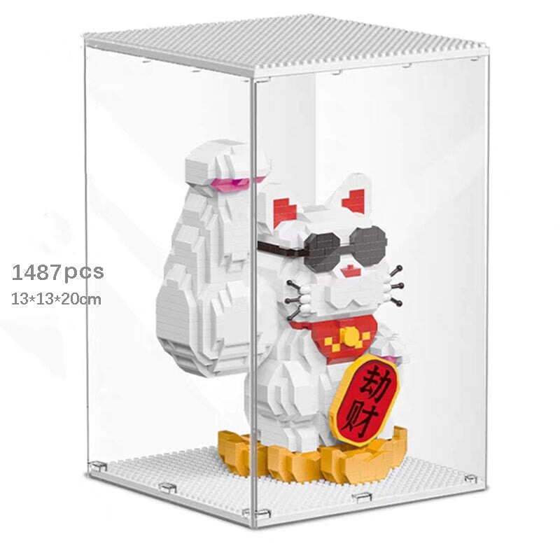 BowLift | Muscle Lucky Cat & Kimono Outfit Nano Building Blocks