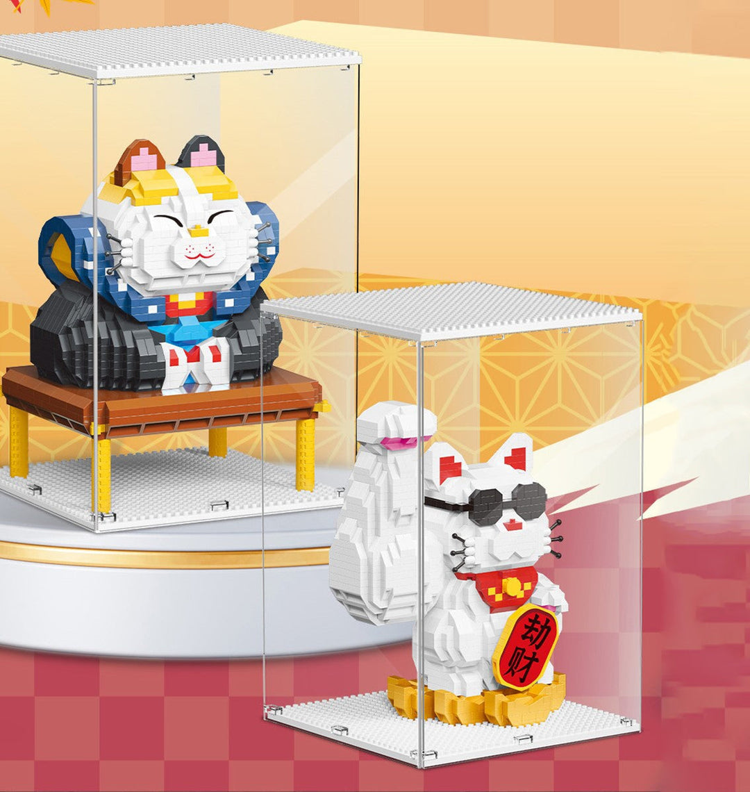 BowLift | Muscle Lucky Cat & Kimono Outfit Nano Building Blocks
