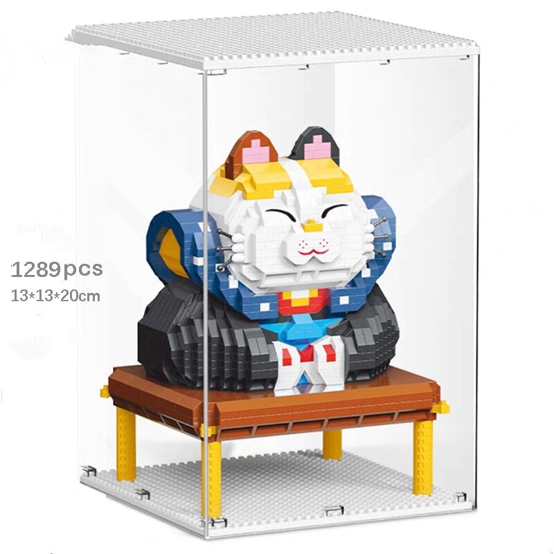 BowLift | Muscle Lucky Cat & Kimono Outfit Nano Building Blocks