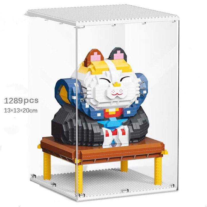 BowLift | Muscle Lucky Cat & Kimono Outfit Nano Building Blocks