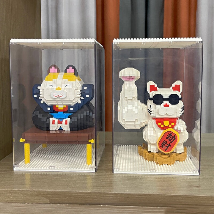 BowLift | Muscle Lucky Cat & Kimono Outfit Nano Building Blocks