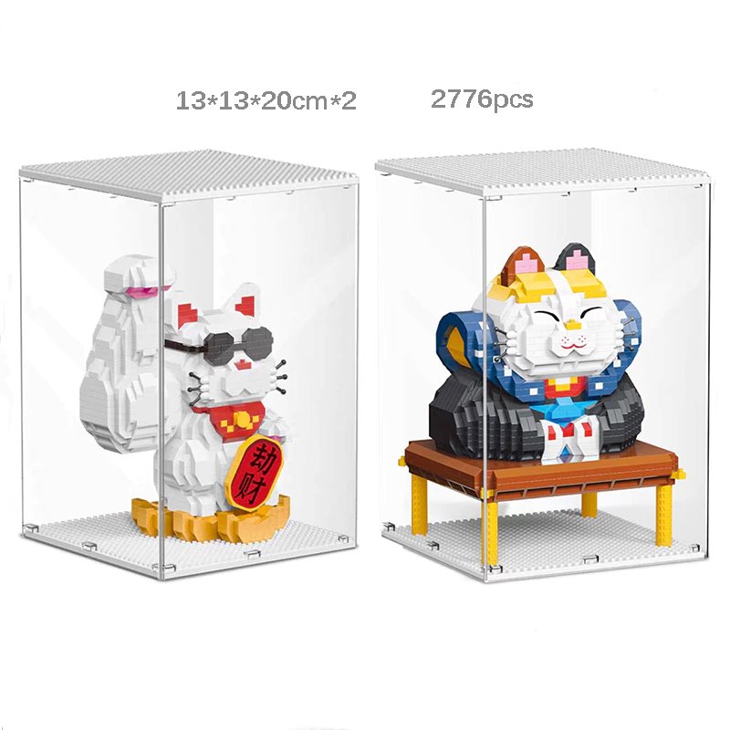 BowLift | Muscle Lucky Cat & Kimono Outfit Nano Building Blocks