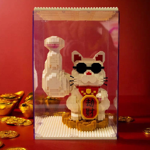 BowLift | Muscle Lucky Cat & Kimono Outfit Nano Building Blocks