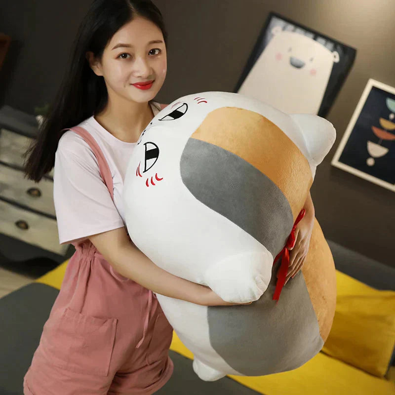 BowLift | Natsume Yuujinchou Nyanko Cat White Black Plushie