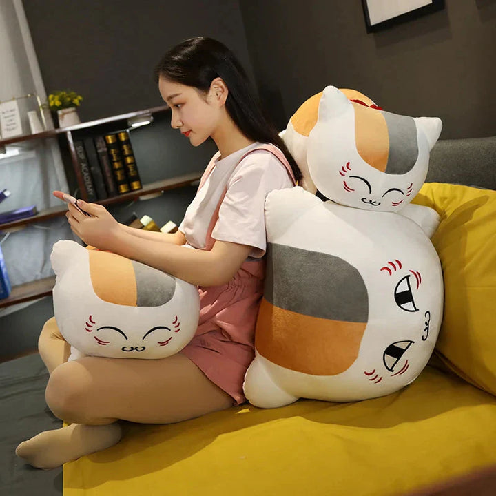 BowLift | Natsume Yuujinchou Nyanko Cat White Black Plushie