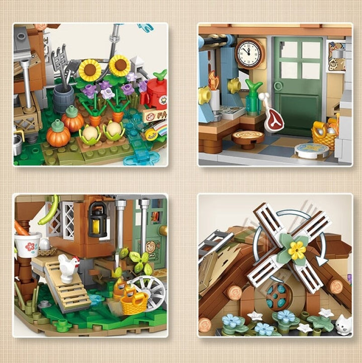 BowLift | Old MacDonald Farm House Micro Building Block