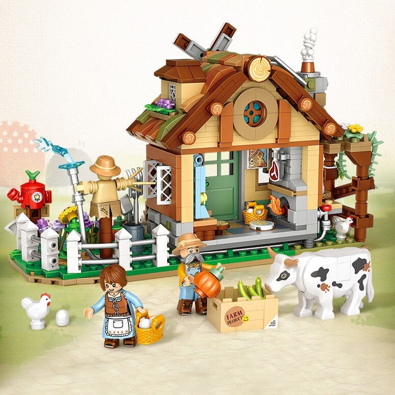 BowLift | Old MacDonald Farm House Micro Building Block