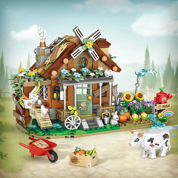 BowLift | Old MacDonald Farm House Micro Building Block